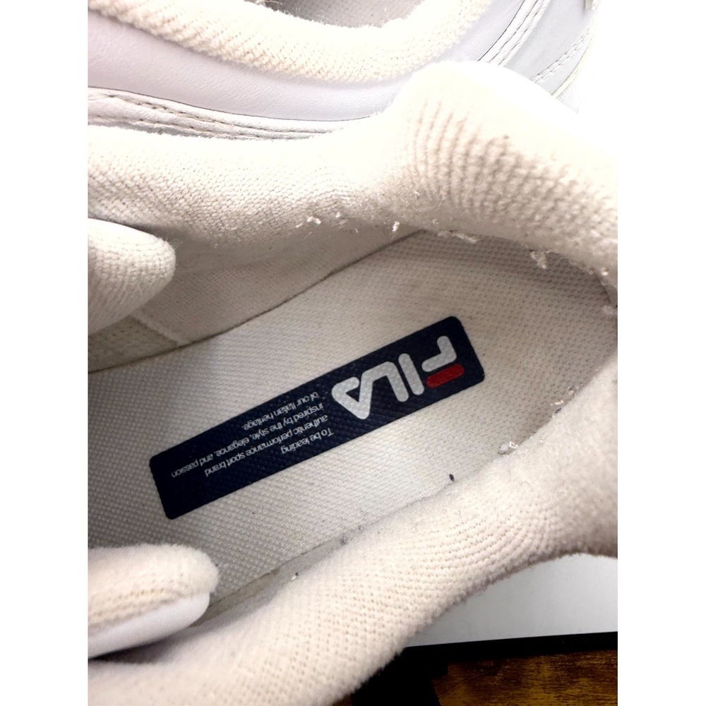 Fila Disruptor 2 FS1HTA1071X-WWT Womens 10 Sneaker White Leather Lace Up Shoes - Picture 7 of 9